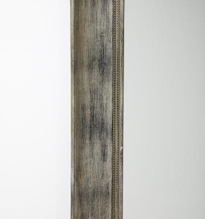 James Mont Large Burnished Silver Leaf Mirror by JAMES MONT