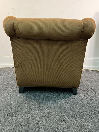 James Mont MID CENTURY AERODYNAMIC ARMCHAIR AND OTTOMAN BY JAMES MONT