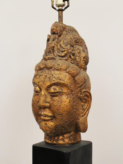 James Mont Mid Century Buddhisatva Lamp in the Style of James Mont