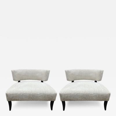 James Mont Pair Of Lounge Chairs By James Mont