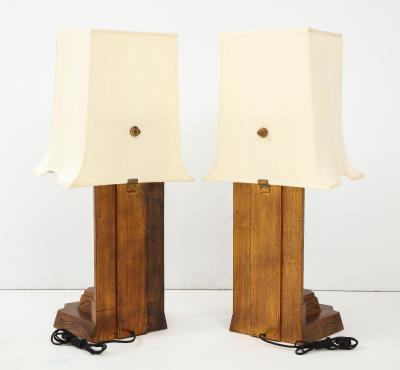 James Mont Pair of 1950s James Mont Lamps