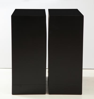 James Mont Pair of James Mont Oak Front Cabinets 