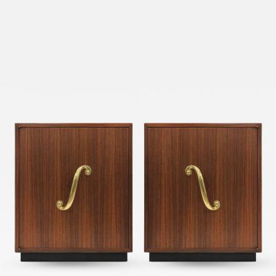 James Mont Pair of James Mont Style Cabinets or Nightstands
