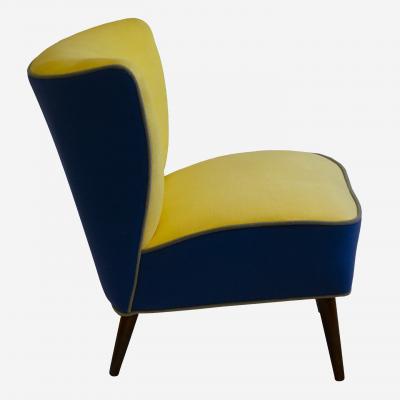 James Mont Petite Slipper Chair in the Style of James Mont