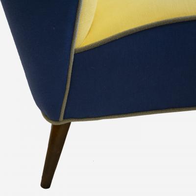 James Mont Petite Slipper Chair in the Style of James Mont