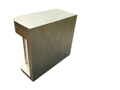 James Mont RARE MODERNIST SILVER LEAFED ART DECO SIDE TABLES BY JAMES MONT