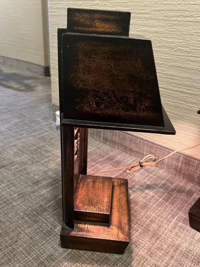 James Mont RARE PAIR OF JAMES MONT MIXED METALLIC FINISHES WOOD METAL HORSE LAMPS