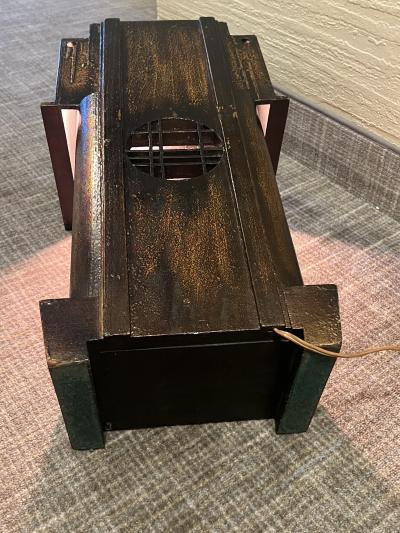 James Mont RARE PAIR OF JAMES MONT MIXED METALLIC FINISHES WOOD METAL HORSE LAMPS