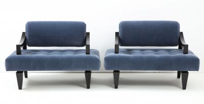 James Mont Rare Pair of James Mont Lounge Chairs 