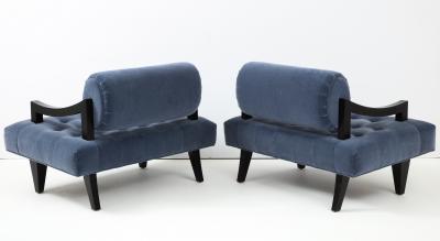 James Mont Rare Pair of James Mont Lounge Chairs 