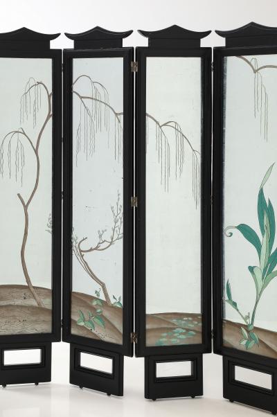 James Mont Spectacular and Rare five Paneled screen by James Mont
