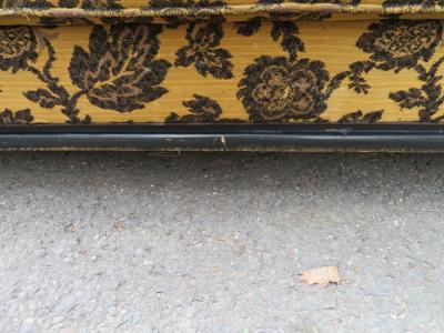 James Mont Unusual 1970s Asian James Mont style Black Lacquered Sofa Midcentury Chinoiserie