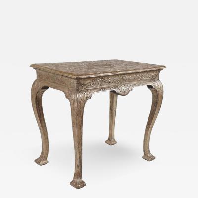 James Moore Sr Exceptionally Rare Silvered Gesso Table by James Moore circa 1715