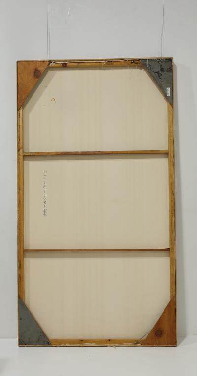 James Nickel James Nickel b 1943 Untitled Painting Chalk Line Series 1971 92 x 50 7 