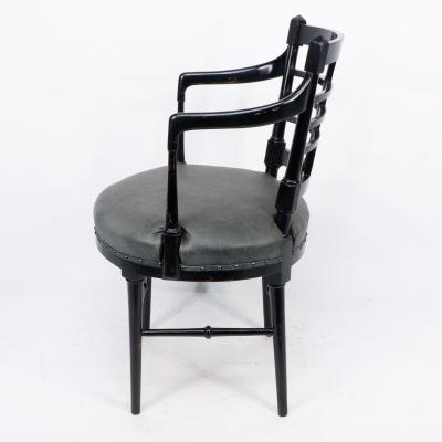 James Plucknett Aesthetic Movement Jacobean Or Old English Armchair after a Design by E W Godwin