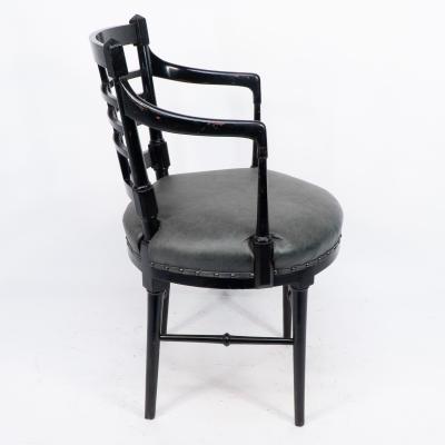 James Plucknett Aesthetic Movement Jacobean Or Old English Armchair after a Design by E W Godwin