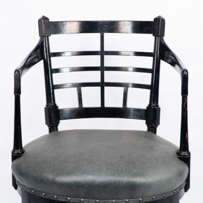 James Plucknett Aesthetic Movement Jacobean Or Old English Armchair after a Design by E W Godwin