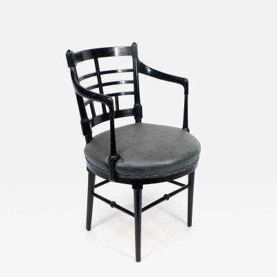 James Plucknett Aesthetic Movement Jacobean Or Old English Armchair after a Design by E W Godwin