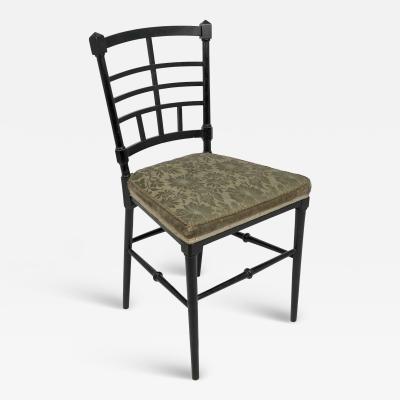 James Plucknett J Plucknett attri Collier Plucknett prob Anglo Japanese ebonized side chair