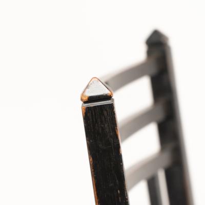 James Plucknett James Plucknett attri an exagerated high back AngloJapanese ebonized armchair