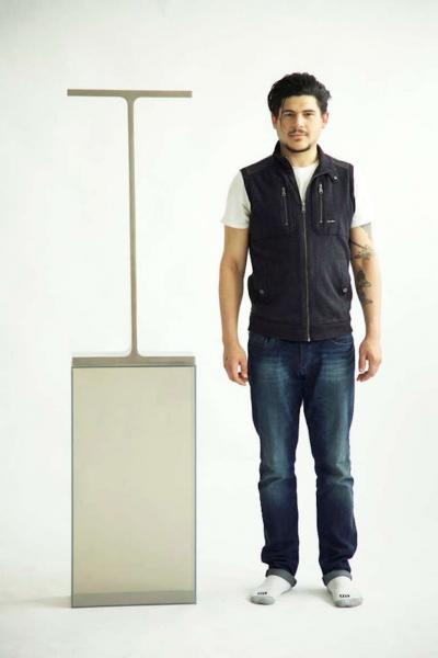 James Prestini James Prestini I Beam Sculpture w Custom Pedestal