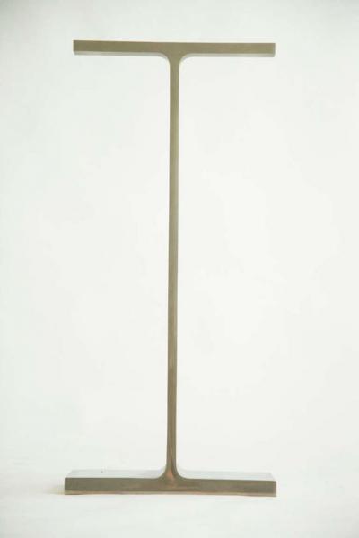 James Prestini James Prestini I Beam Sculpture w Custom Pedestal