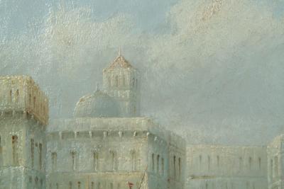 James Salt Pair of Venetian Grand Canal Capriccio Paintings by James Salt