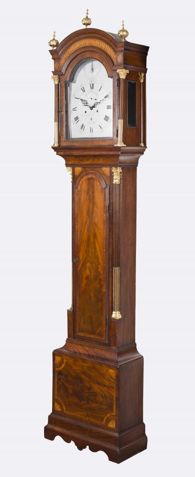 James Worrel Clarke Georgian Tall Case Clock by J W Clarke Circa 1770