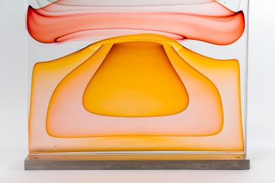 Jamie Harris Infusion Block in Ambers Ruby Blue and Orange