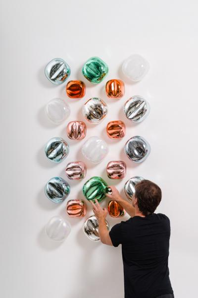 Jamie Harris Jamie Harris Dimpled Color Stack Wall Installation II USA 2024