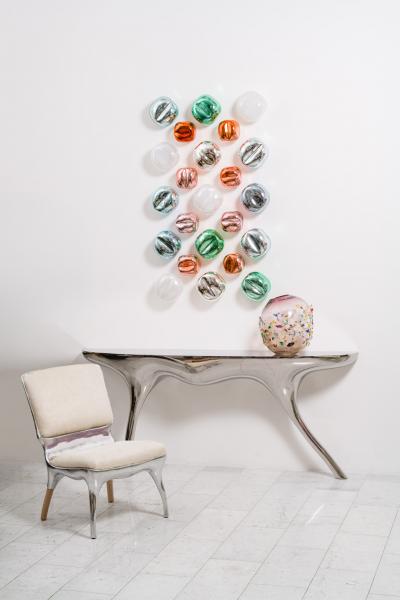 Jamie Harris Jamie Harris Dimpled Color Stack Wall Installation II USA 2024