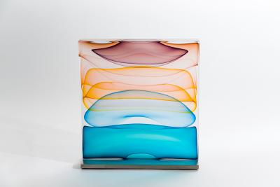 Jamie Harris Jamie Harris Infusion Block in Purple Aubergine Amber and Aqua USA 2022