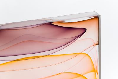 Jamie Harris Jamie Harris Infusion Block in Purple Aubergine Amber and Aqua USA 2022