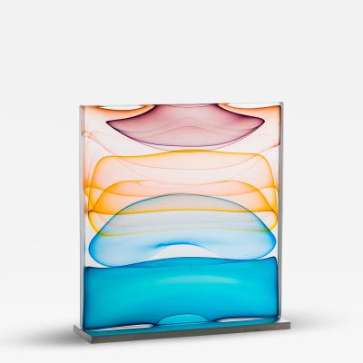 Jamie Harris Jamie Harris Infusion Block in Purple Aubergine Amber and Aqua USA 2022