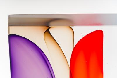 Jamie Harris Jamie Harris Infusion Block in Purple Brown Red and Light Blues USA 2015