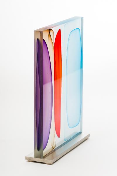Jamie Harris Jamie Harris Infusion Block in Purple Brown Red and Light Blues USA 2015
