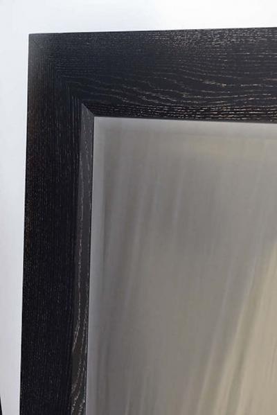 Jamie Herzlinger Large Ebonized and Limed Oak Mirror Jamie Herzlinger
