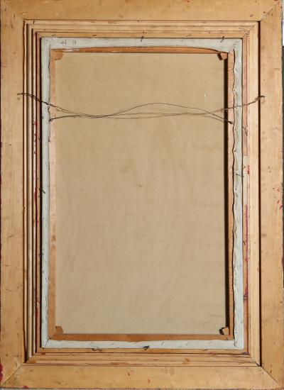 Jan De Ruth Seated Nude in Yellow Skirt