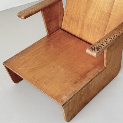 Jan Den Drijver Attributed to Jan den Drijver armchair circa 1930