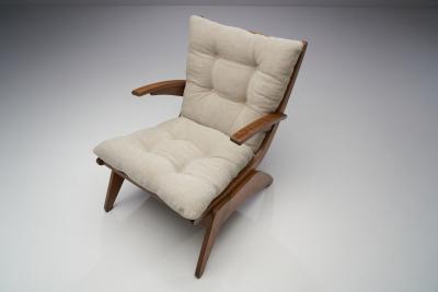 Jan Den Drijver Dutch Modern Armchair by Jan den Drijver for De Stijl The Hague 1950s