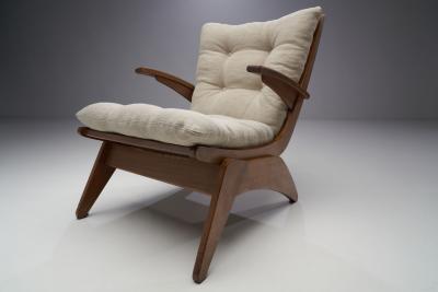 Jan Den Drijver Dutch Modern Armchair by Jan den Drijver for De Stijl The Hague 1950s