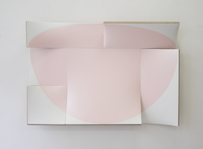 Jan Maarten Voskuil Deformation of a circle II Pink and Turquoise Interference 2024