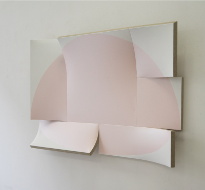 Jan Maarten Voskuil Deformation of a circle II Pink and Turquoise Interference 2024