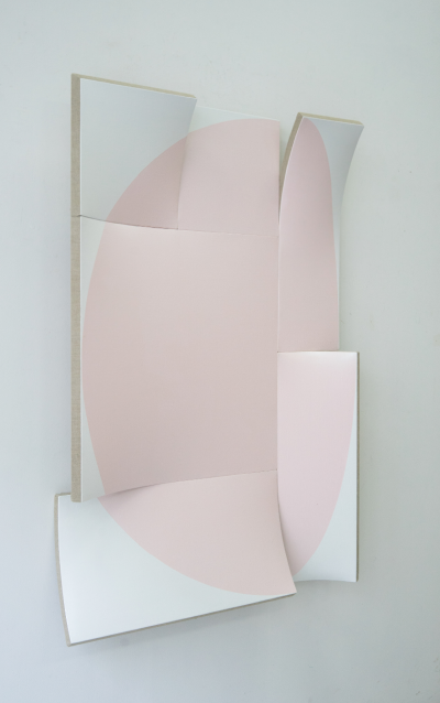 Jan Maarten Voskuil Deformation of a circle II Pink and Turquoise Interference 2024