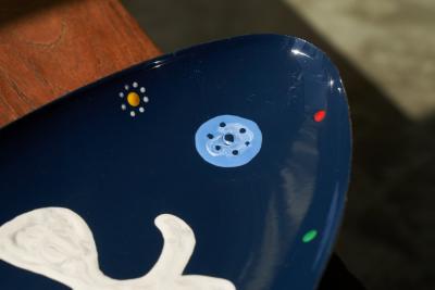 Jan Ro de Jan Ro de CoBrA Inspired Centerpiece in Enameled Metal The Netherlands 1950s