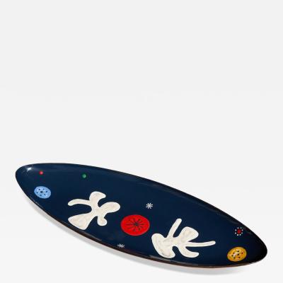 Jan Ro de Jan Ro de CoBrA Inspired Centerpiece in Enameled Metal The Netherlands 1950s