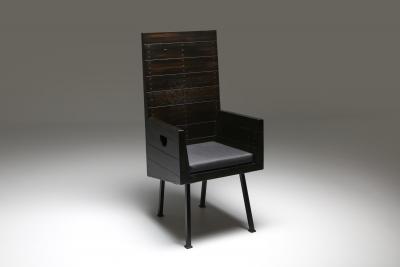 Jan de Jong Modernist Armchair by Dom Hans van der Laan Netherlands 1960s