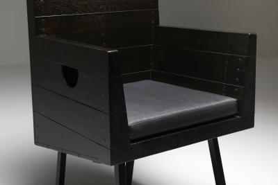 Jan de Jong Modernist Armchair by Dom Hans van der Laan Netherlands 1960s