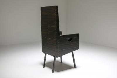Jan de Jong Modernist Armchair by Dom Hans van der Laan Netherlands 1960s