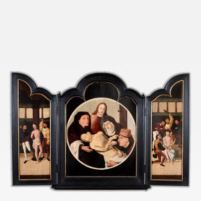 Jan van Scorel Folding Altar with Scenes from the Passion of Christ